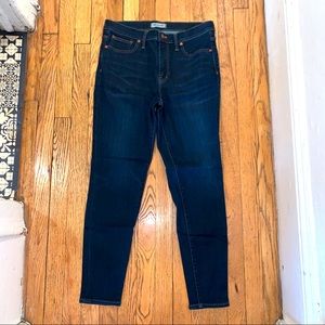 MADEWELL 9” HIGH-RISE SKINNY STRETCH JEANS 31